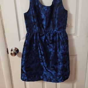 Blue and black dress